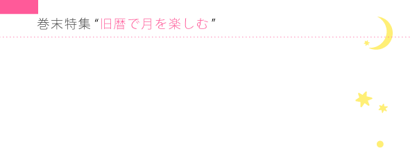 「旧暦美人　月のノート」の特長